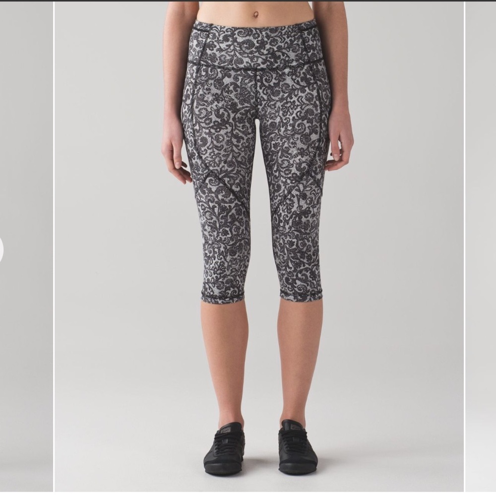 🍋 Lululemon Outrun Crop, Lace